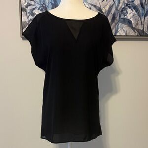 Banana Republic Black Sheer Blouse